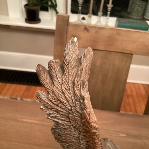 Vintage Native American Ceramic Bisque Eagle Painted 15” - Picture 6 of 8